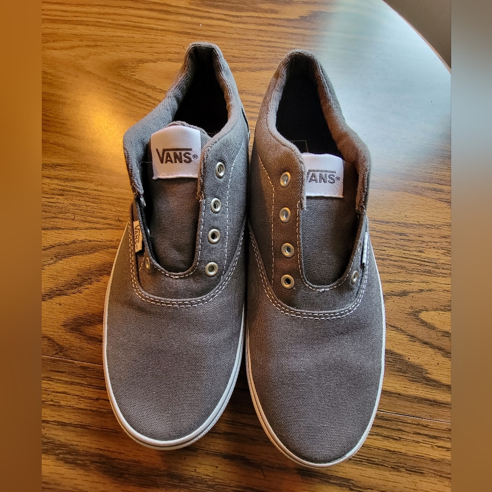 Grey Vans - Youth Size 5.5